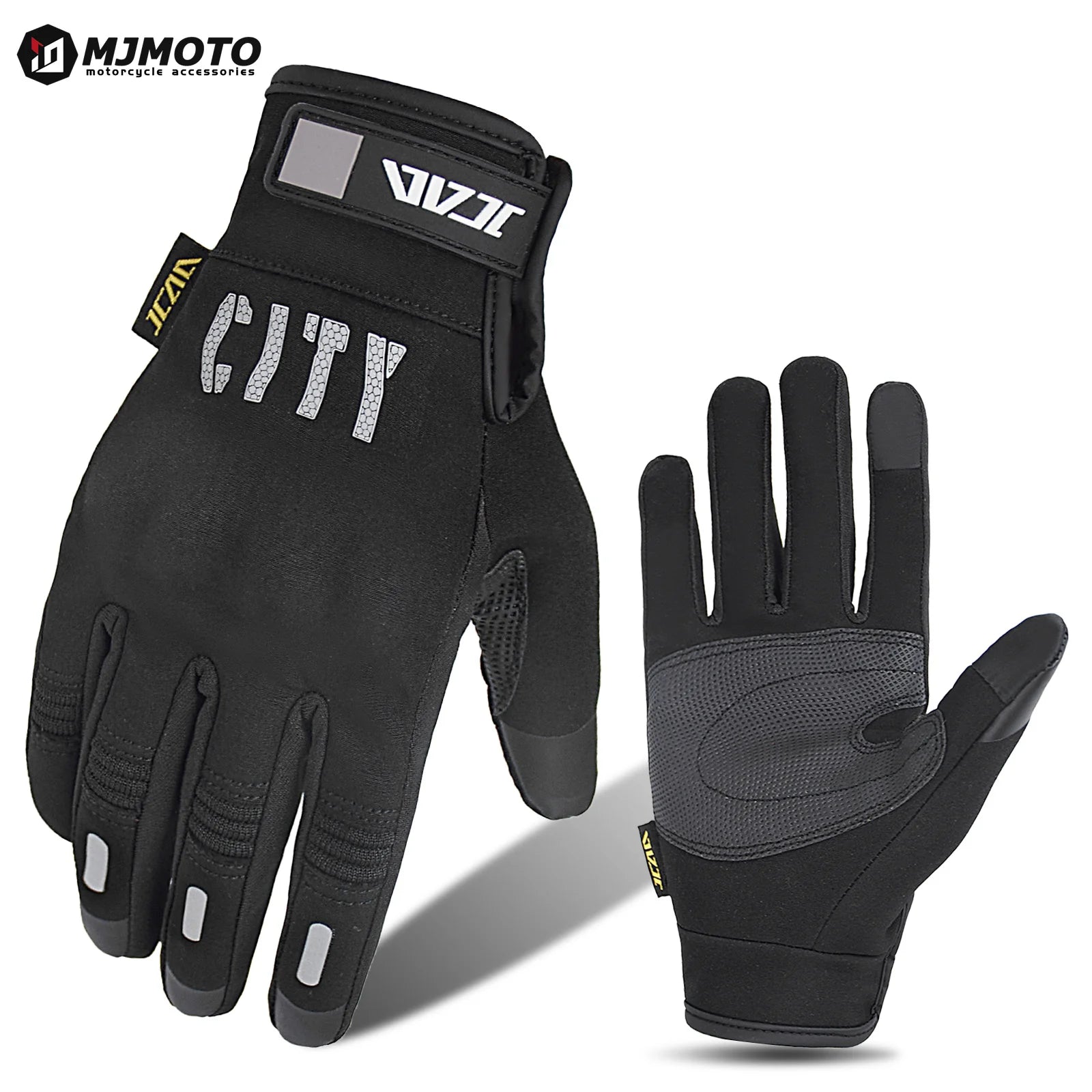 Pink Windproof Motorcycle Gloves Touch Screen Use