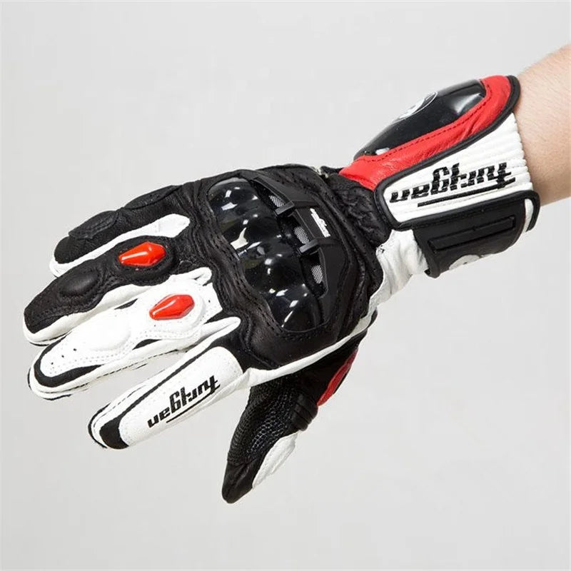 AFS 18 Motorcycle Riding Leather Carbon Fiber Gloves
