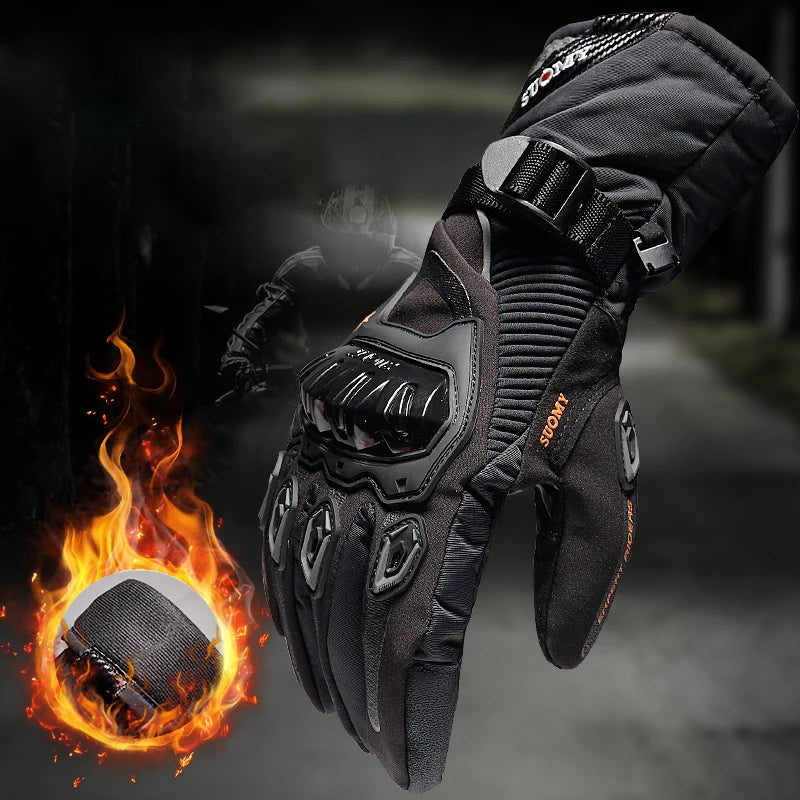 Waterproof Motorcycle Gloves Touch Screen with PE Shell