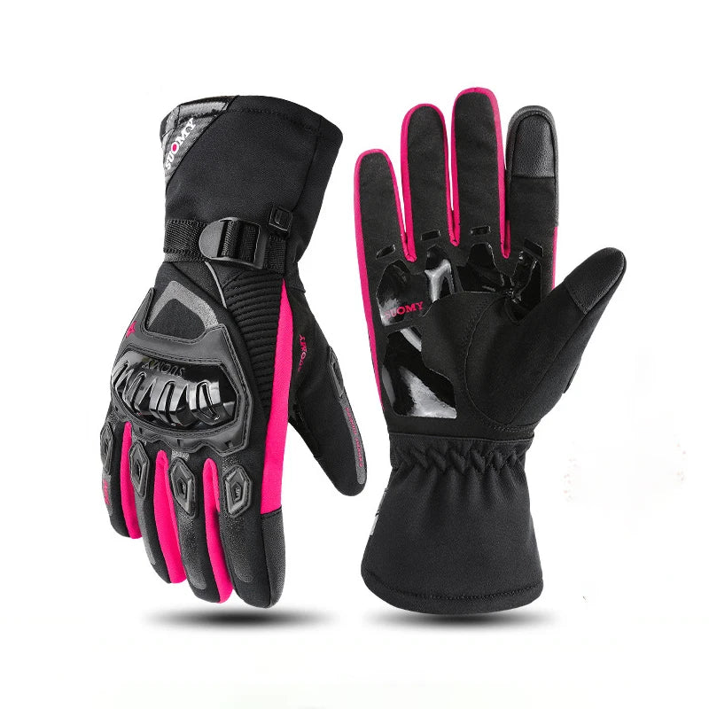 Waterproof Motorcycle Gloves Touch Screen with PE Shell