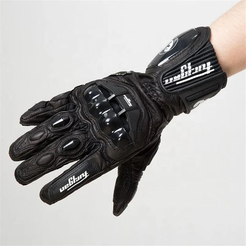 AFS 18 Motorcycle Riding Leather Carbon Fiber Gloves