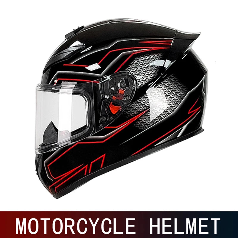 DOT motorcycle full face helmet men and women