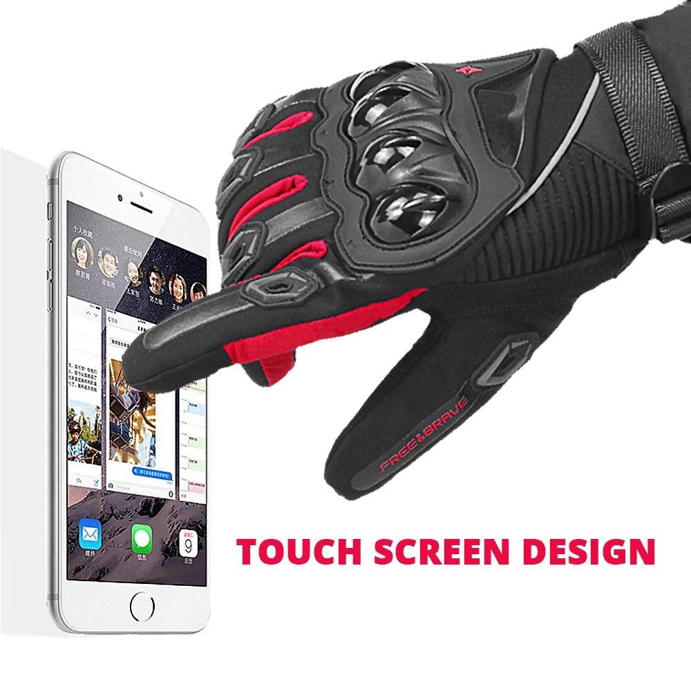 Motorcycle Gloves Windproof Waterproof Touch Screen Moto