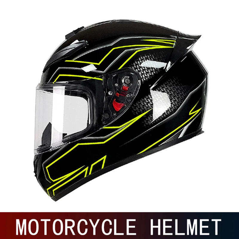 DOT motorcycle full face helmet men and women