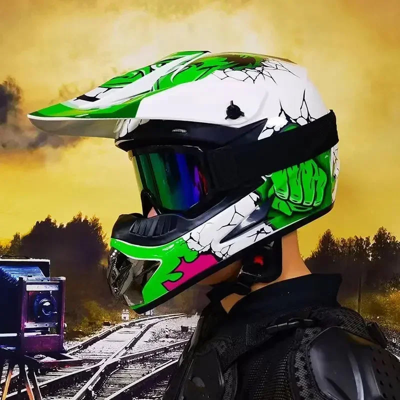 Youth Children Motocross Off-road Helmet DOT Certified
