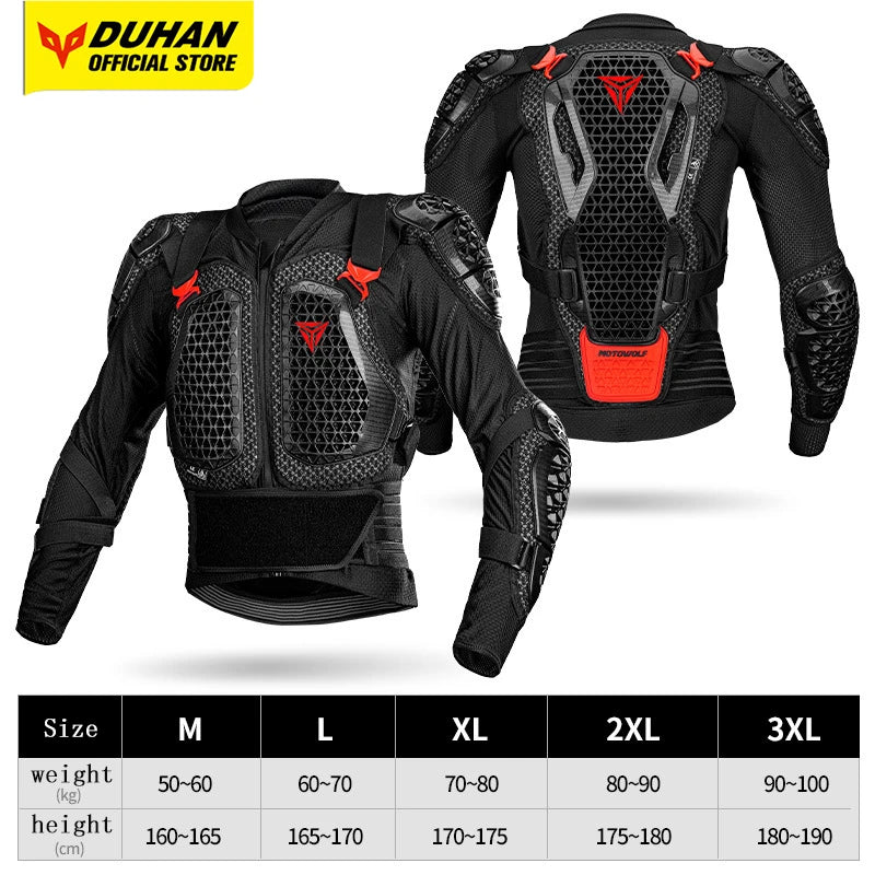 Men Motocross Body Armor CE Certified Protective Set