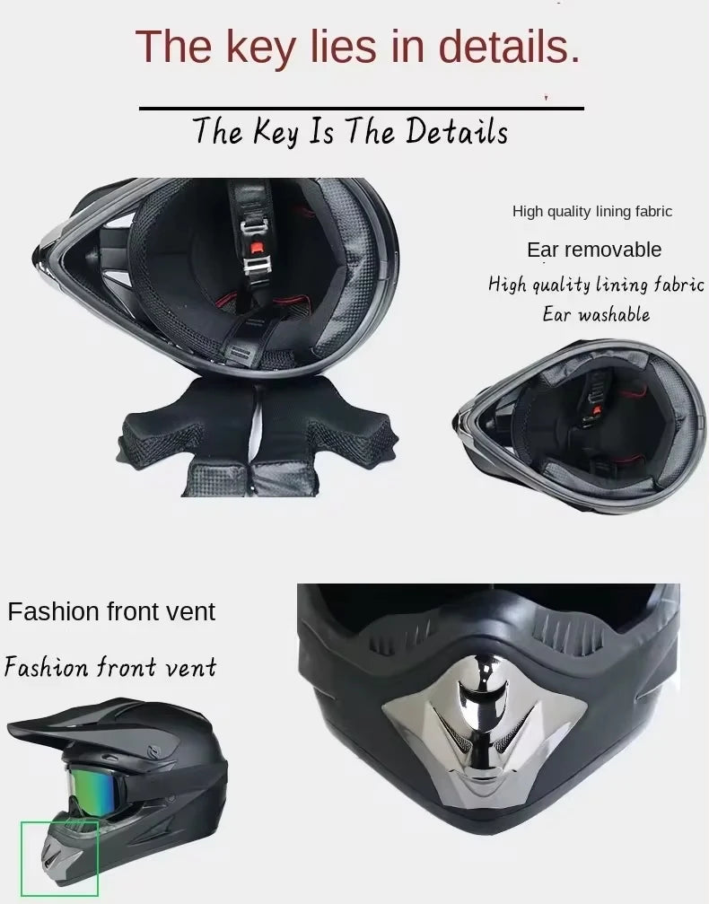 Youth Children Motocross Off-road Helmet DOT Certified