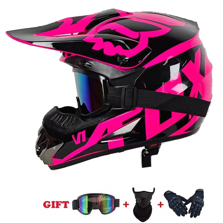 Youth Children Motocross Off-road Helmet DOT Certified