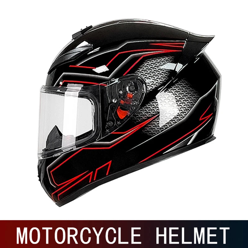 DOT motorcycle full face helmet men and women