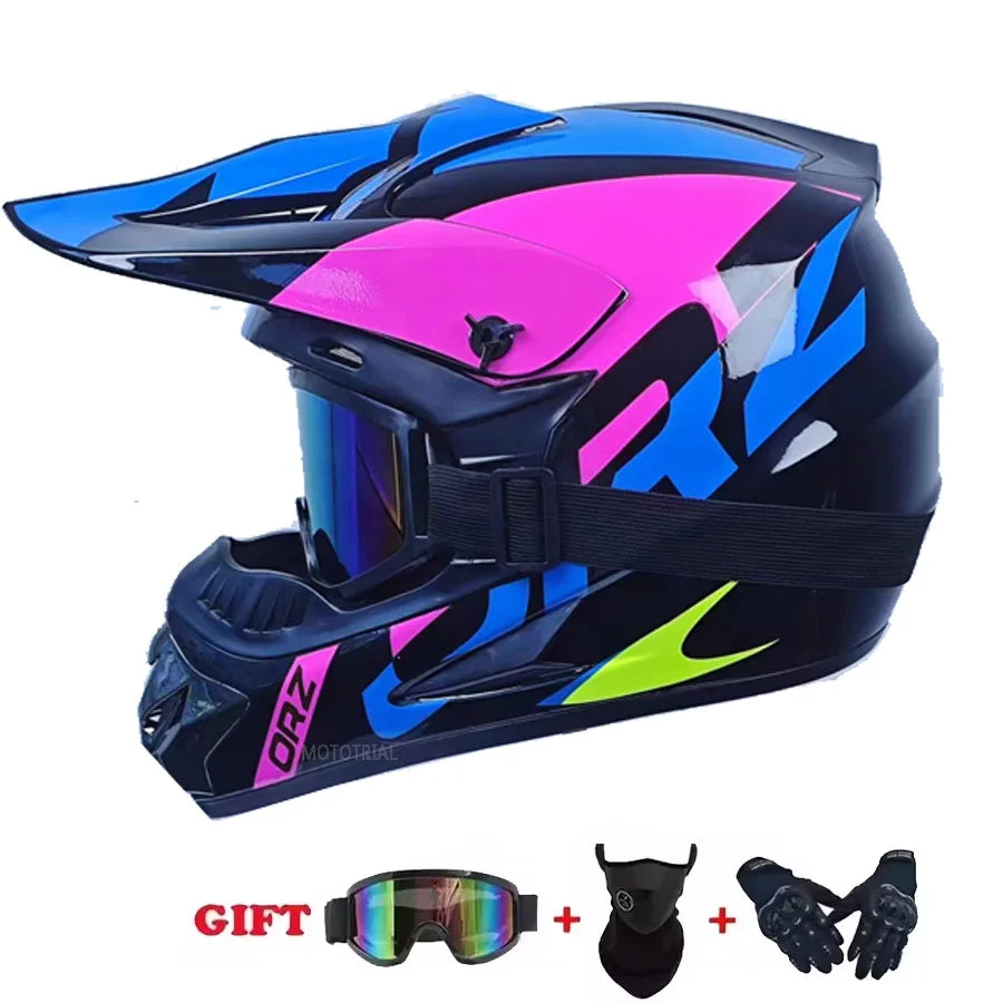 Youth Children Motocross Off-road Helmet DOT Certified