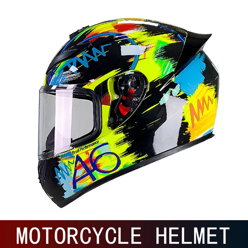 DOT motorcycle full face helmet men and women