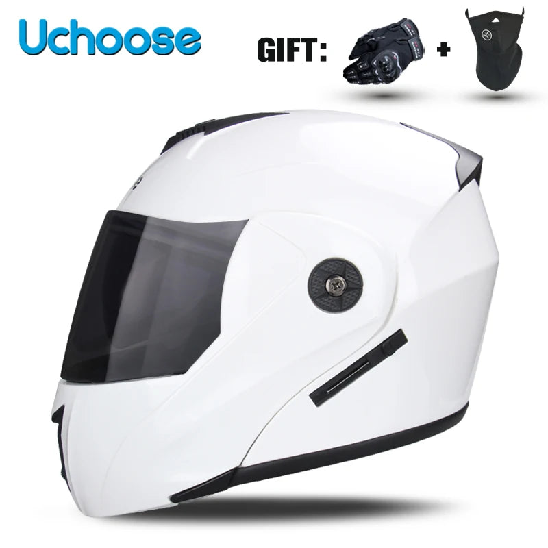 DOT Certification Unisex Modular Motorcycle Helmet Double Lens Cross Section