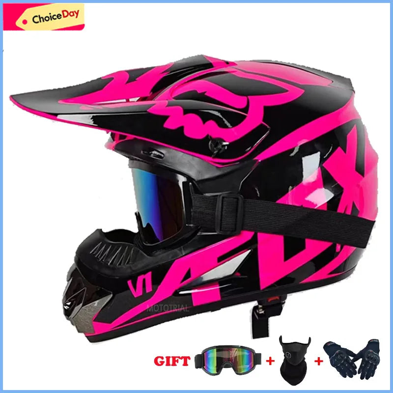 Youth Children Motocross Off-road Helmet DOT Certified
