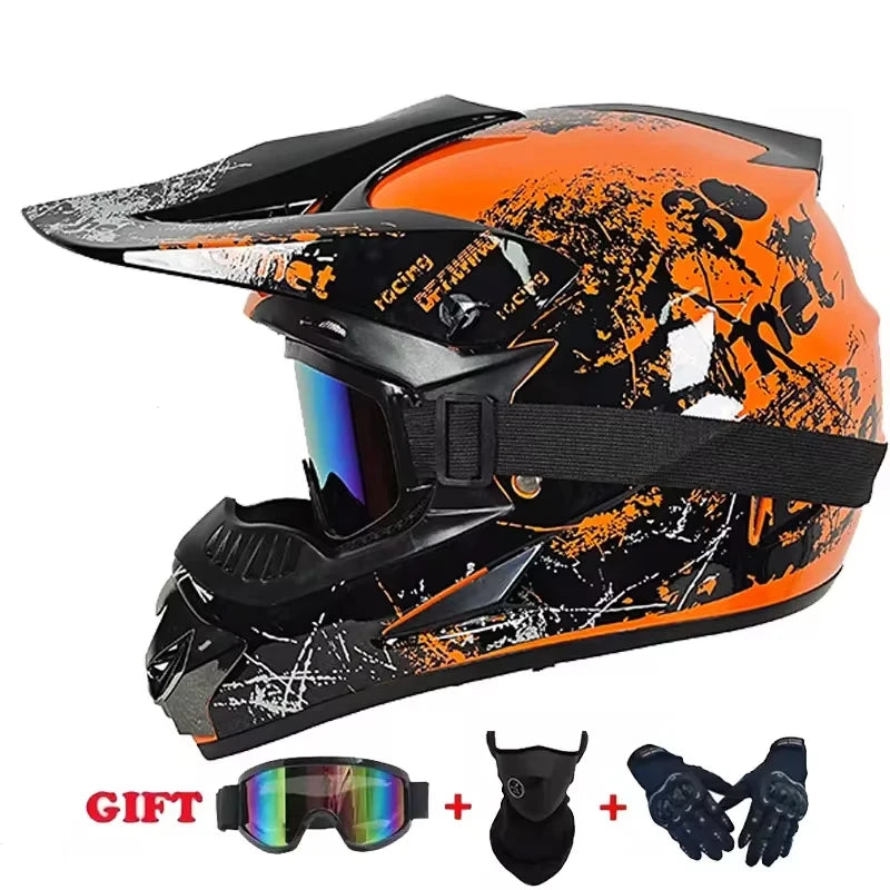 Youth Children Motocross Off-road Helmet DOT Certified