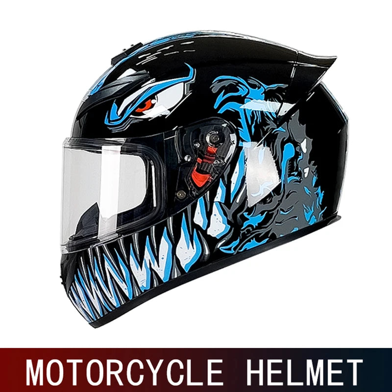 DOT motorcycle full face helmet men and women