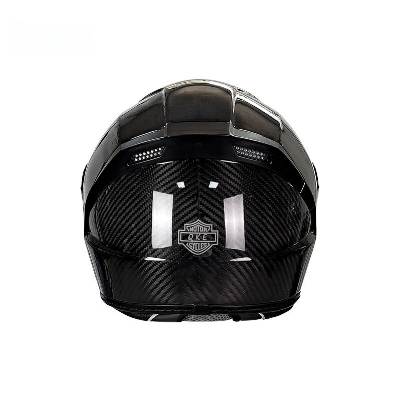Carbon Fiber Motorcycle Helmet Lightweight Full Cover DOT Rating