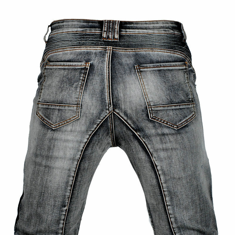 Mens Kevlar Motorcycle Riding Jeans High-Elastic CE Approval